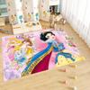 Cute cartoon rug with princess anime pattern, non-slip, machine washable, suitable for living room, bedroom, and home use.-22