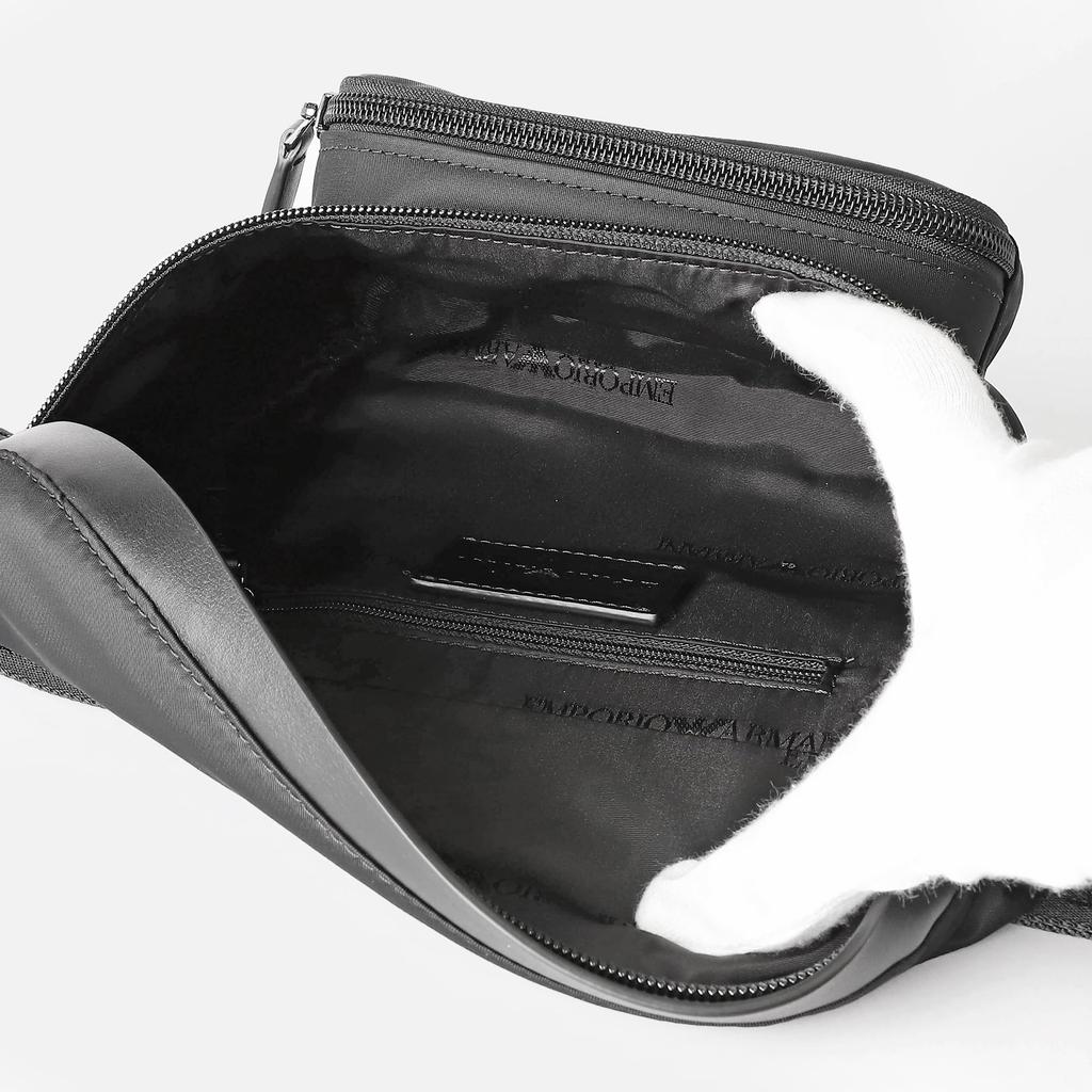 ARMANI Armani Waist Bag EM001805 AF13454 UC001 ASV Recycled Nylon Belt Bag Black Bag/Body [Used]