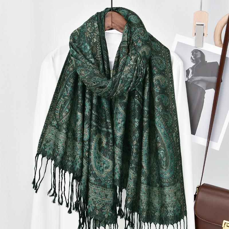 Spring and summer new cashew fringed long scarf Xiyin hot-selling popular outer shawl long scarf women