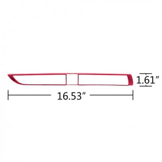 Central Console Air Outlet Vent Frame 1PCS For Toyota Camry 2018- Bright Red