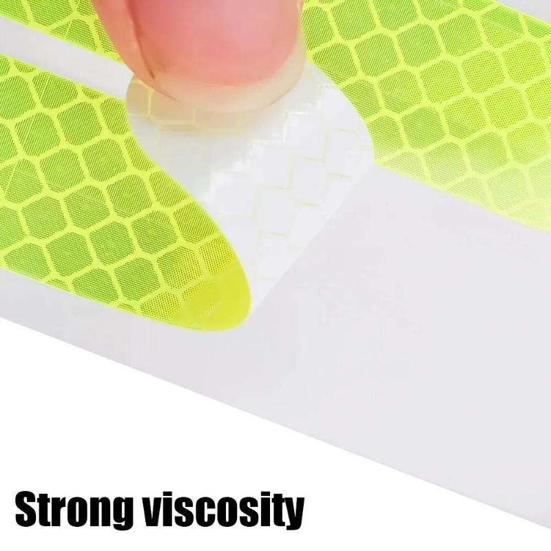 Helmet Reflective Stickers 10Pcs High Visibility Self Adhesive for Motorcycle Cycling Daily Riding Use