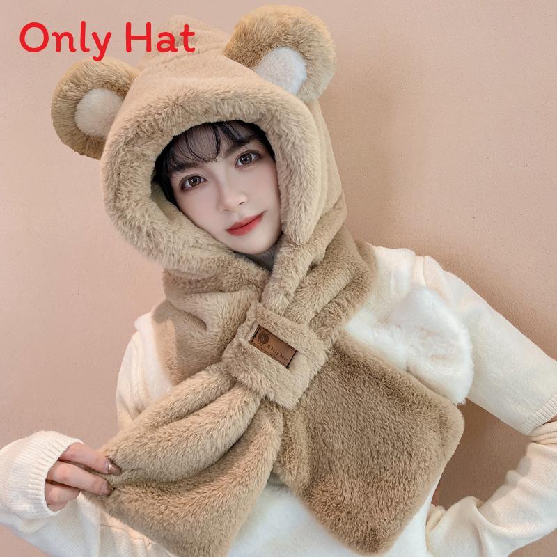 Fleece Hat And Scarf Combo For Women Windproof And Insulated Winter Wear