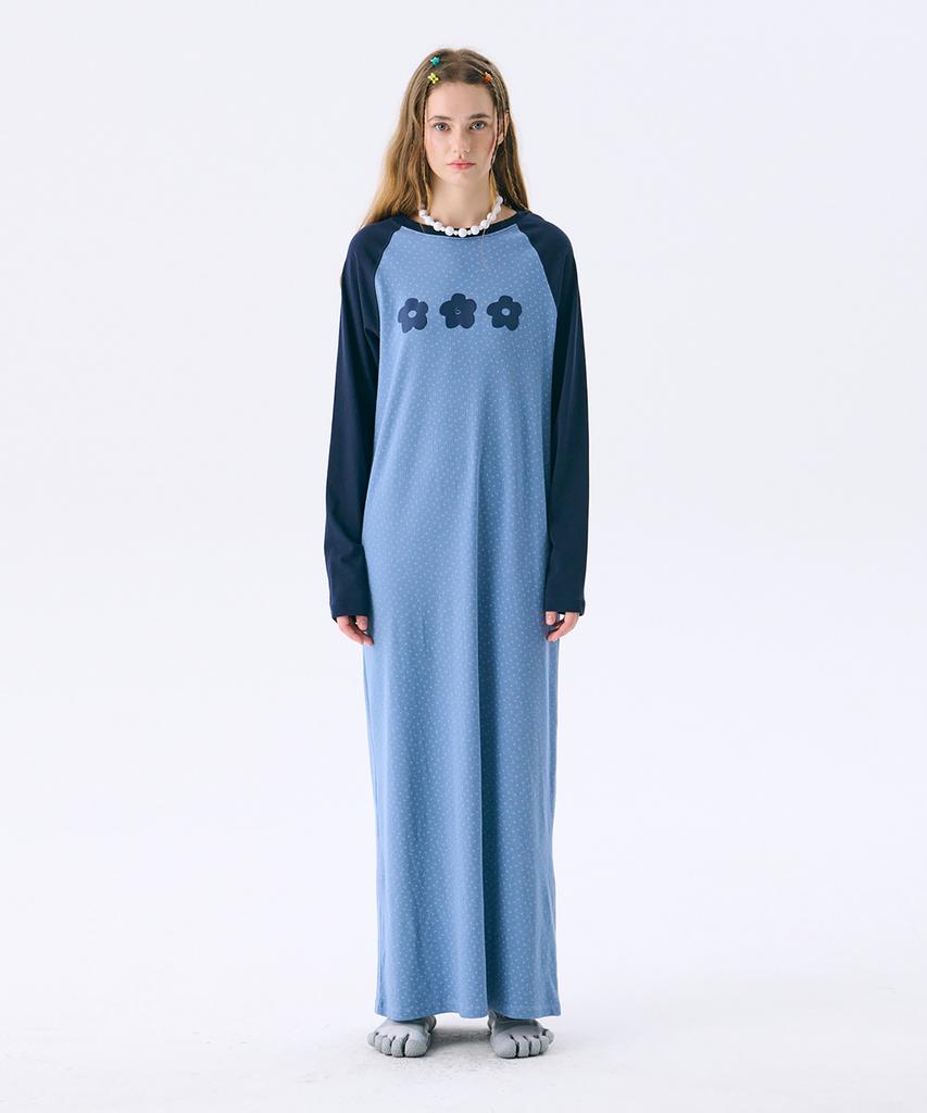 Jun Jun Space Raglan Long Dress_Blue