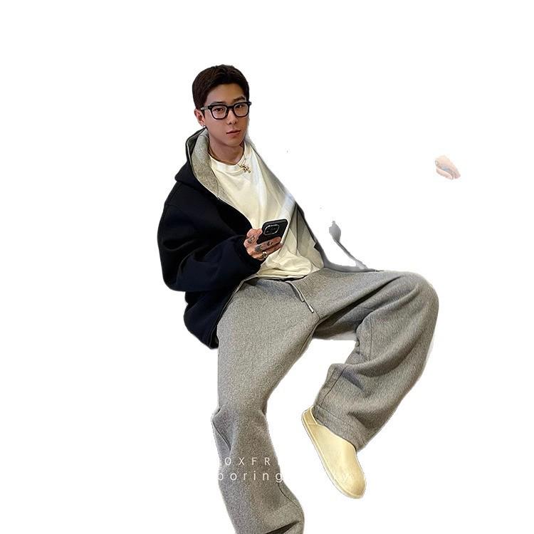 OXFREAK Heavyweight Men's Double Zipper Hooded Cardigan for Autumn/Winter 2025