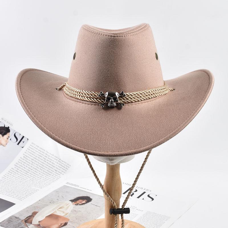 

Western Cowboy Hats For Men Women Vintage Big-edge Gentleman Cowgirl Jazz Hat Outdoor Travel Party Cosplay Hat One Size шампанского