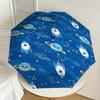 1PC Space Rockets Umbrella-8-Rib Reinforced, Automatic Open, Lightweight & Durable, Fashion Accessory for Outdoor-D377