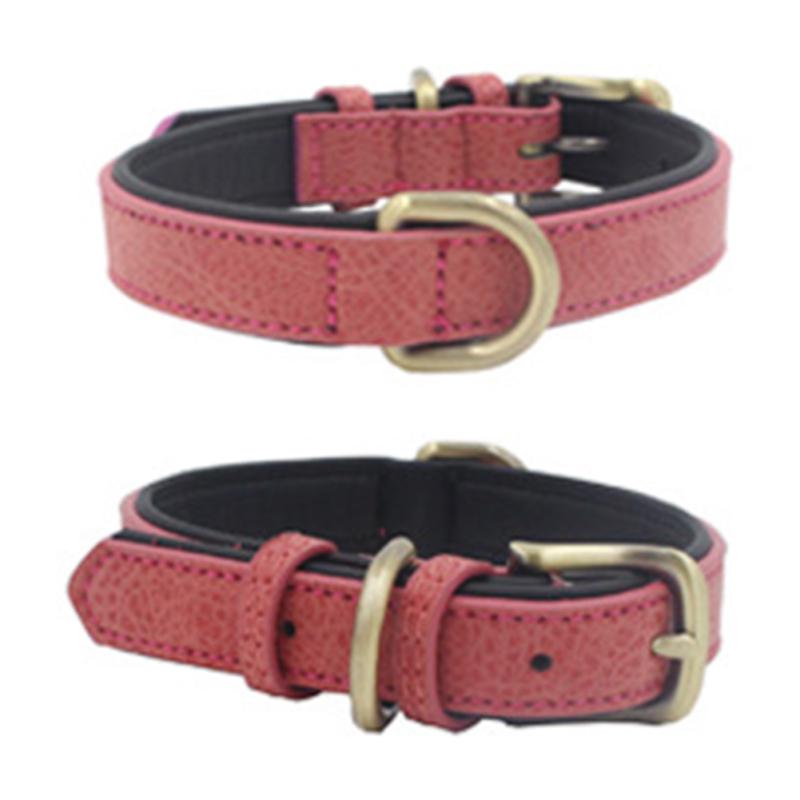Pet Retro Wear Resistant Microfiber Collar for Large Medium Small Dogs Puppy