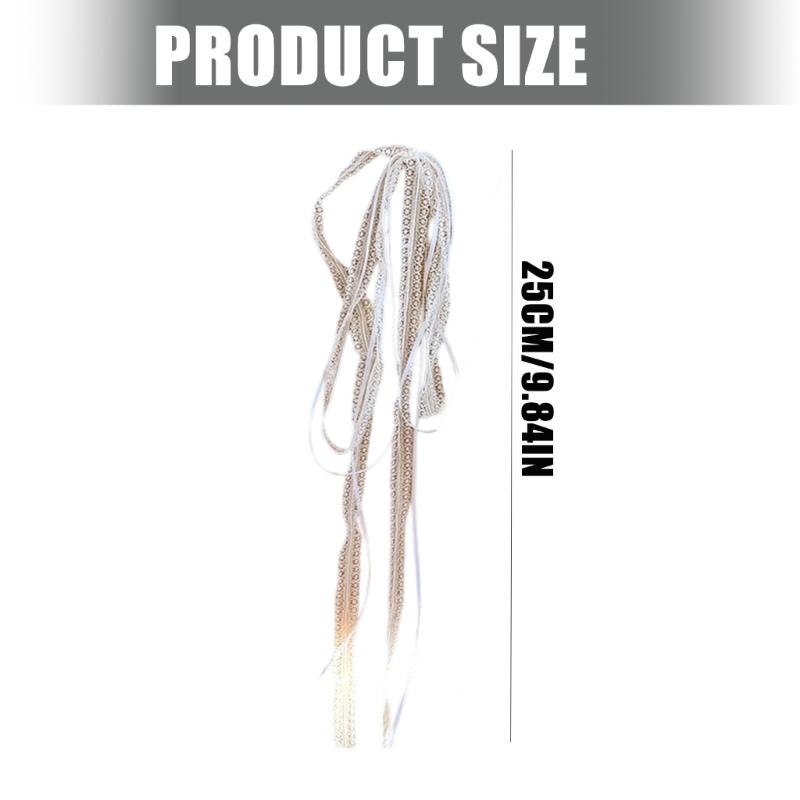 Delicate White Lace Ribbon For Hair Accessories And Crafting Polyester Ornamental Trim