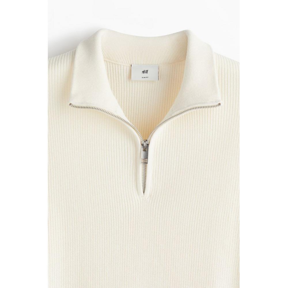 H M sliM Fit Sweater creaM