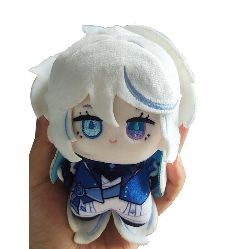 10cm Genshin Impact Furina Plüschtier Focalors Plüschtier Spielcharakter Stofftier Schlüsselanhänger Anhänger Fans Rucksack Dekor Geburtstag Geschenk 10cm
