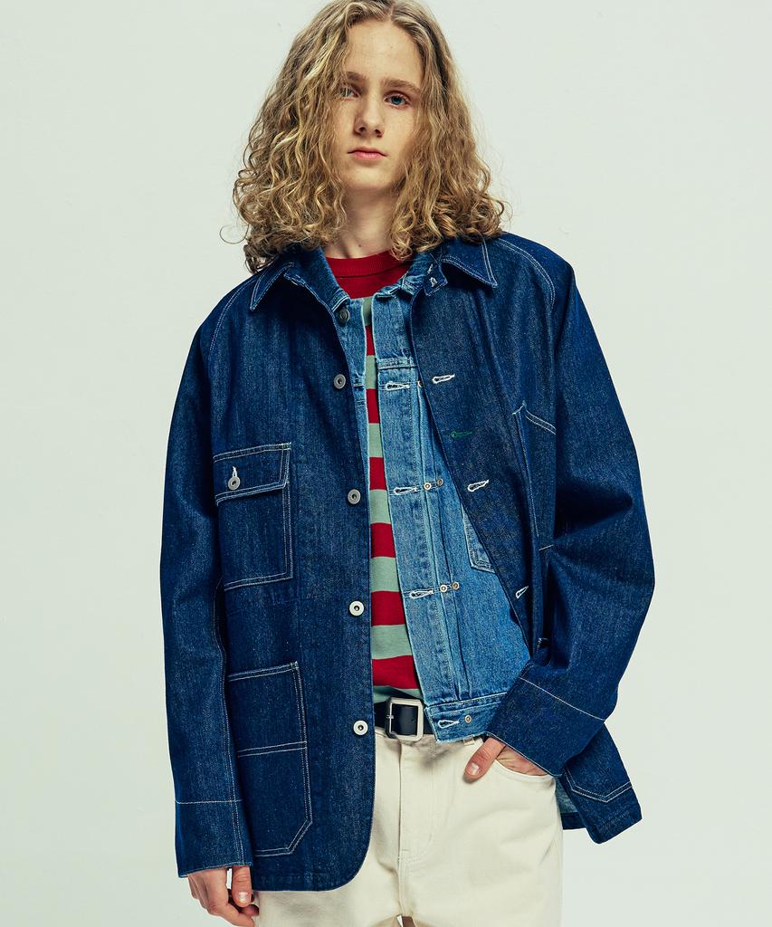 Knd Xau Denim Chore Jacket Indigo