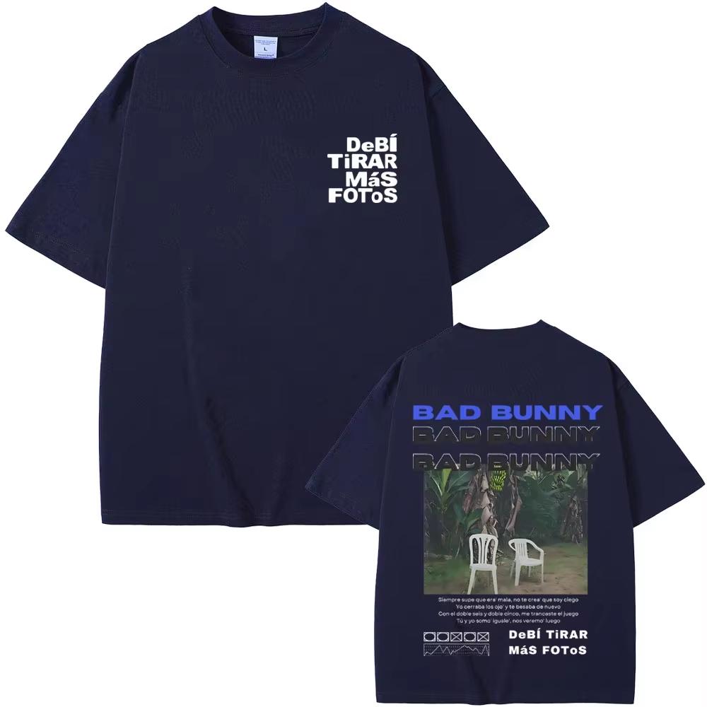 Unisex 2026 Famous Rapper Bad Bunny DTMF Debi Tirar Mas Fotos Printed Vintage Hip Hop Fashion Unisex And Unisex TShirt