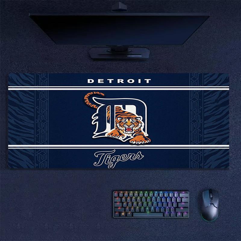 Detroit Tigers Color Mouse Pad Large Gaming Table Cushion Non-slip Laptop Tablet Big Mousepad XXL Mat Mini PC Playmat With Lock edge