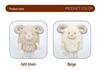 Adorable Curly Sheep Plush Toy - Soft Woolen Doll Gift for Kids