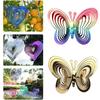 3D Butterfly Bird Repeller Spinner Wind Chimes Hängande dekorationer Reflekterande Scarer Hängande prydnad utomhus trädgårdsdekoration