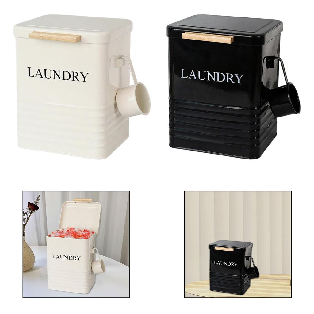 Laundry Powder Container Laundry Pod Containers Portable Sealed Box Large Modern