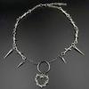 Heart And Sword Pendant Necklace For Women Goth Accessories Necklace Y2K Fashion Choker