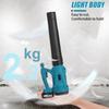 6 Speed Dust Leaf Collector Industry Cordless Air Blower Cleaning Sweeper Garden Tool With 2 battery Snow Blower 4200W 388VF