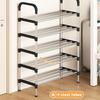 3-8Floor Simple Shoe Rack Multi Layer Dustproof Household Doorstep Shoe Cabinet Storage Space Saving Assembly Of Small Shoe Rack