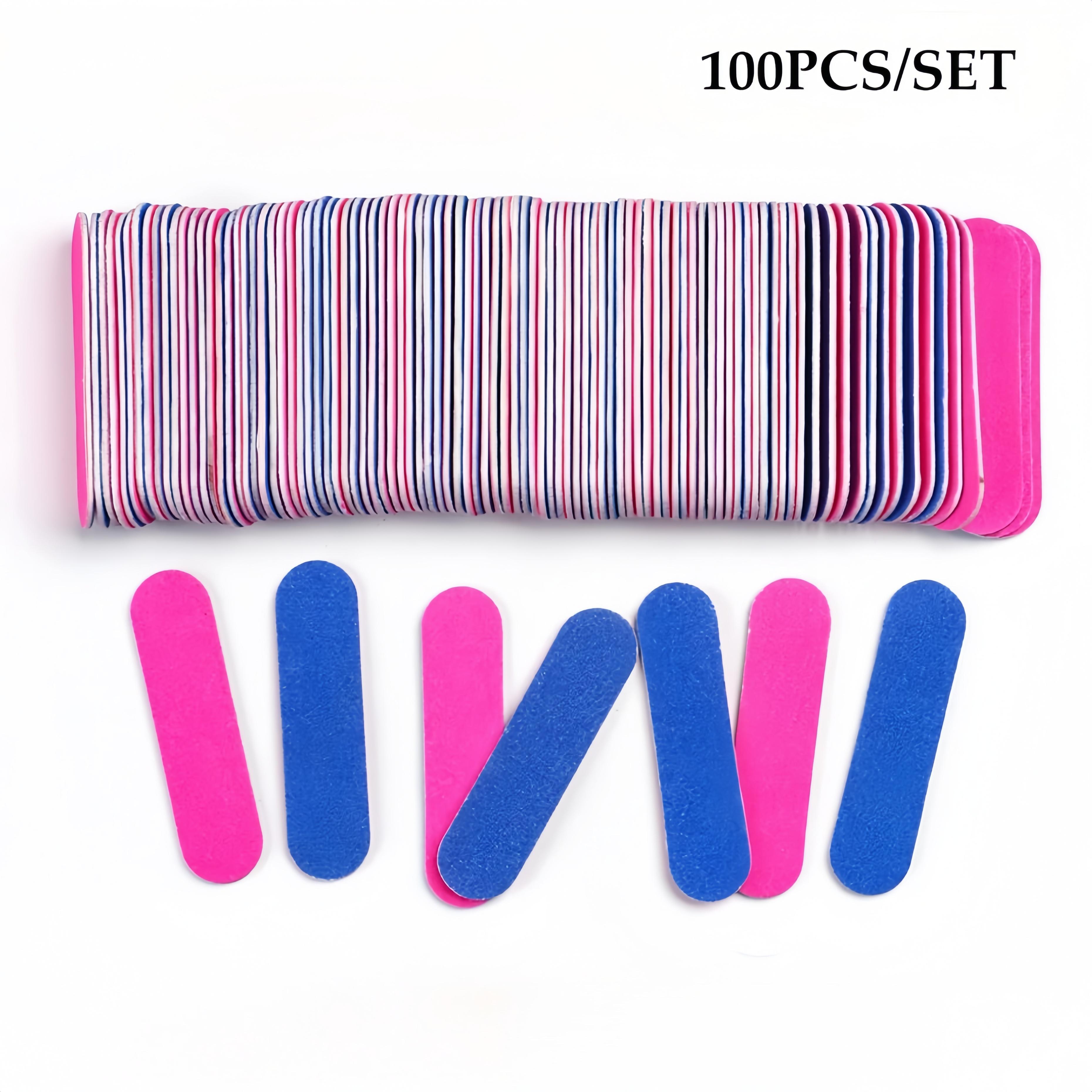 

Mini Wood Sanding Buffer Block Set For Gel Wood Sanding Buffer Block Set For Polish Manicure nail 100pcs Double Side Nail Files