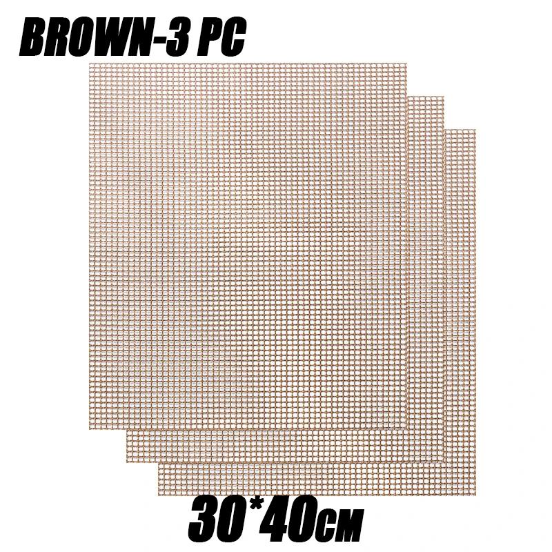 1/3/5PCS Non-Stick BBQ Grill Mat Reusable Easy To Clean Mesh Pad for Electric Gas and Charcoal Grills Outdoor Cooking