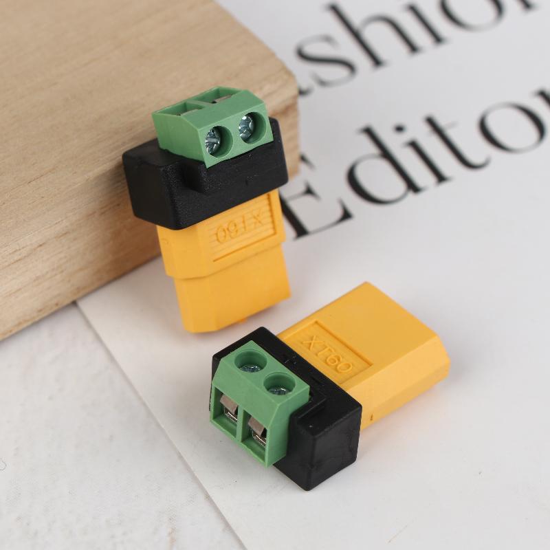Xt60 Male Female To 2Pin Terminal Adapter Solderless Charging Connector For Uav Balance Charger Solar Panel Model Devices