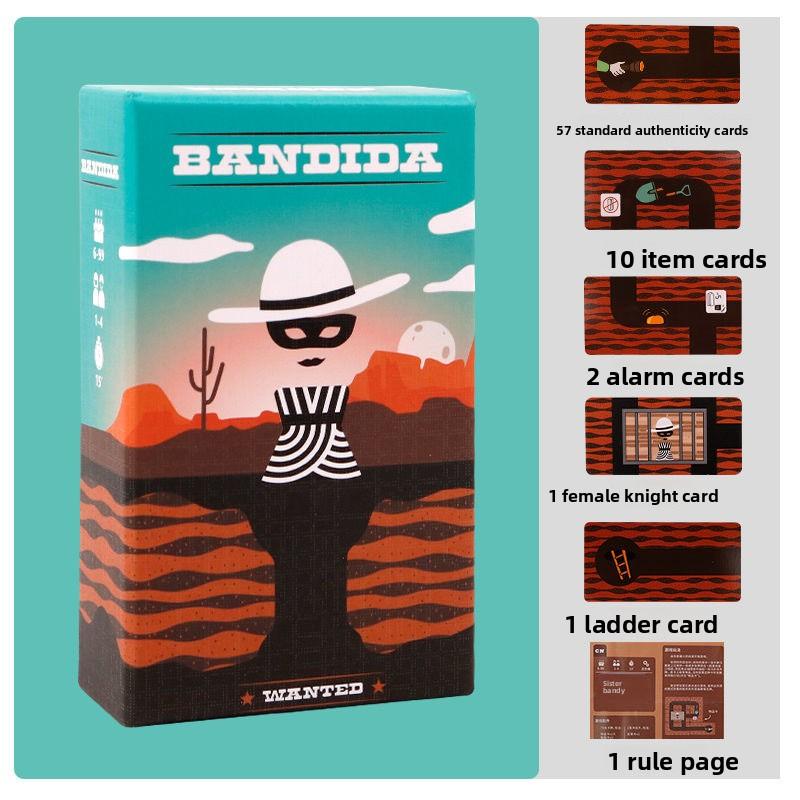 Non-Toxic Bandido Bandida Board Game 1-4 Players Strategy Puzzle Card Game For Kids & Adults Party Family Fun Strategy Game