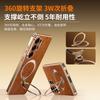 Rotating Stand Phone Case S26Ultra Shockproof Electroplated Precise Lens Cut Magnetic Oil Wax Leather
