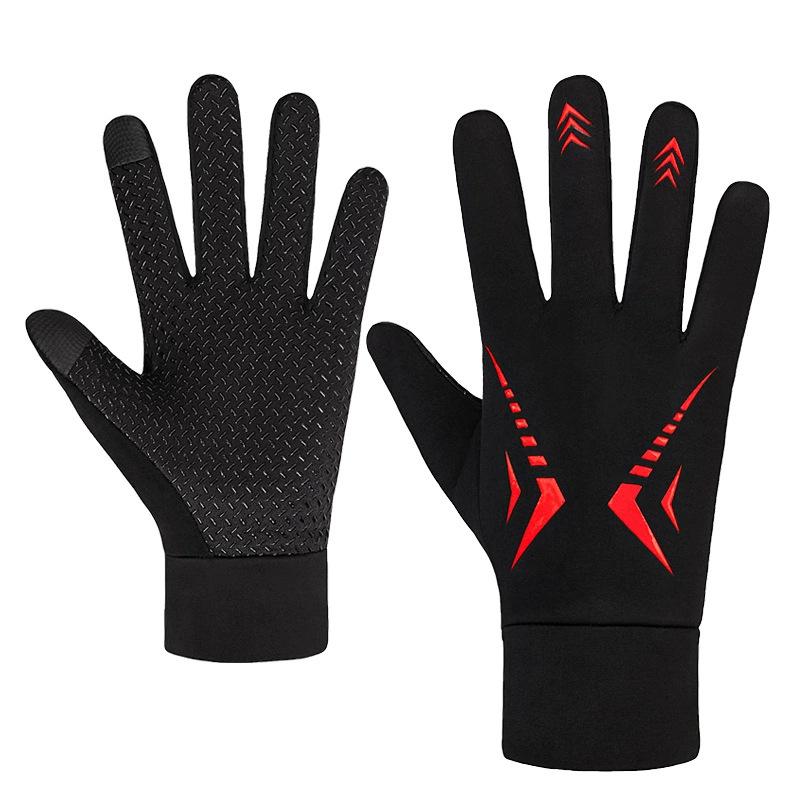 Cycling Gloves Men Autumn and Winter Warm Velvet Student Cycling Motorcycle Electric Vehicle Waterproof Hand Guard Cotton Gloves