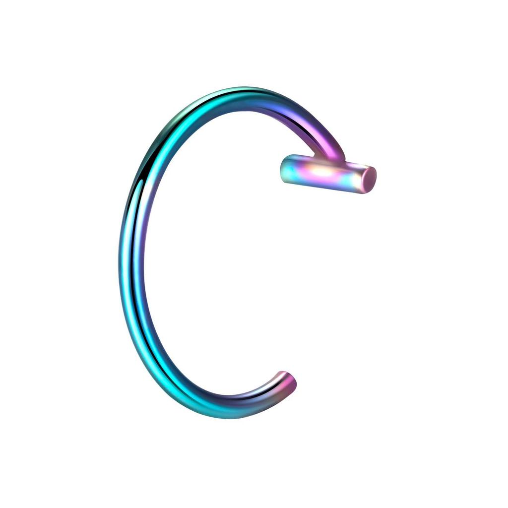 c shaped lip ring 2Pcs Stainless Steel Lip Nails Without Holes C-shaped Lip Ring Hip Hop  Piercing Jewelry – buy the best products in the Ayzeze online store
