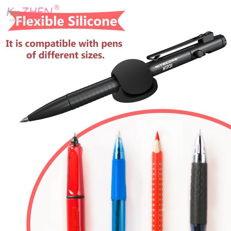 Silicone Pen Holder Anti-lost Anti-fall Self-Adhesive Pen Holder Organizer Desktop Marker Pen Ballpoint Pen Pencil Storage Clip