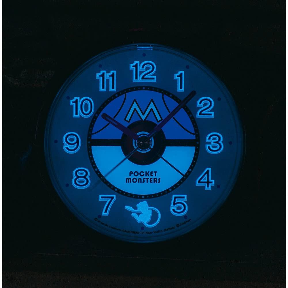 Seiko Clock Alarm Clock Table Clock Character Pocket Monster Purple Metallic 88 x 92 x 78mm CQ424Z