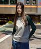 MINIMALPROJECT Unterholz Raglan Langarm T-Shirt Mlt123 [Grau/Grün]