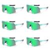 6PCS The Trend of Korean Square Large-face Sunglasses Men's Cycling Sunglasses and Women's Outdoor Sports Cycling Glasses