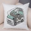 Cartoon Camping Pillowcase Decoration Travel Car Cushion Cover Pillowcase Suitable for Sofa Home Children's Room