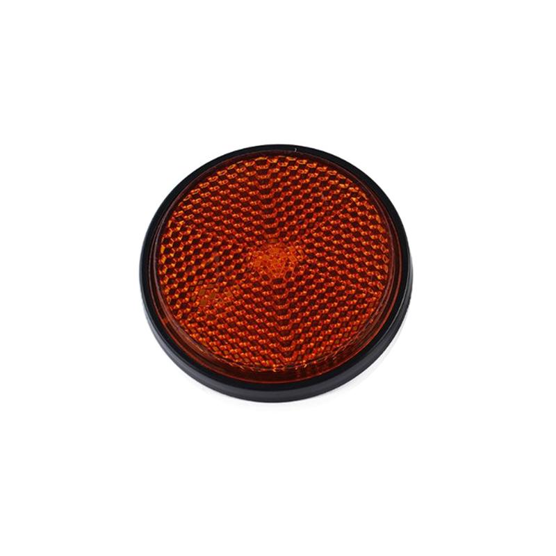 Motorcycle Circular Reflector Electric Vehicle Bicycle Waterproof Dustproof Night Warning Reflector 6Mm Hexagonal Screw Fixation