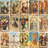 78 Tarot Cards Set, 13x8 Cm The Clay Arcana Tarot Card Game, From Mud to Soul, Handmade Secret Journey, Beginner Paper Manual