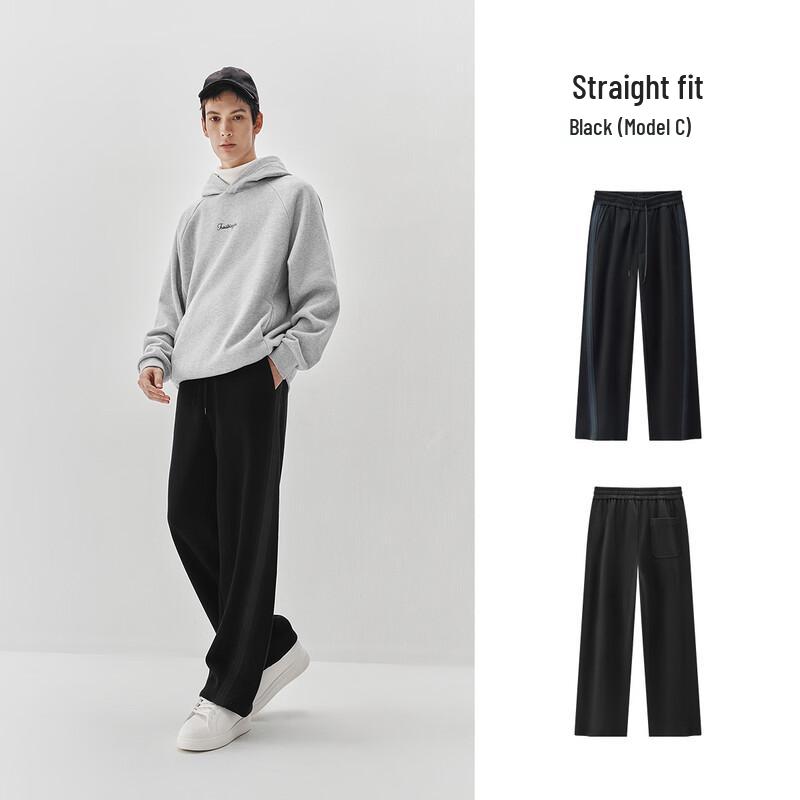 Semir Men's Winter Thermal Fleece-Lined Straight Leg Casual Pants