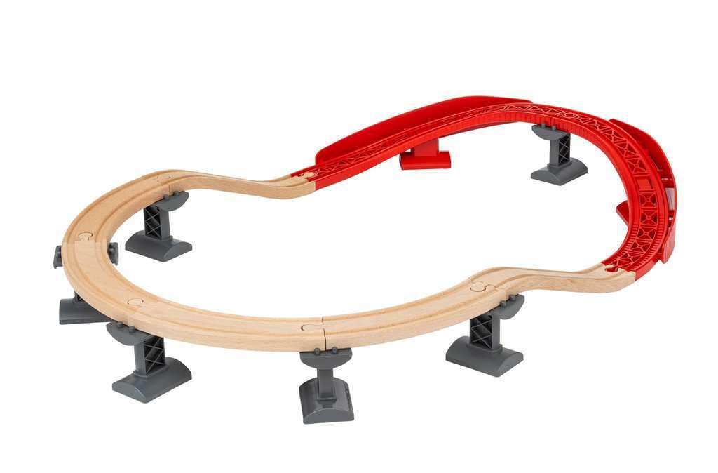 BRIO Kurvenpack 33995, ab 3 Jahren [Spielzeug, Holzspielzeug, Holzschienen-Set, Geschenk (GeburtstagWeihnachten)]