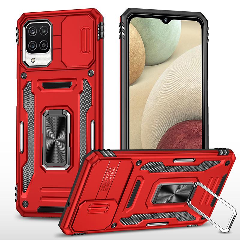 

For Samsung Galaxy M12 Case Camera Protection Armor Back Cover For Samsung M12 M 12 GalaxyM12 M127F Magnetic Ring Holder Cases For Galaxy M12 світло-синій колір