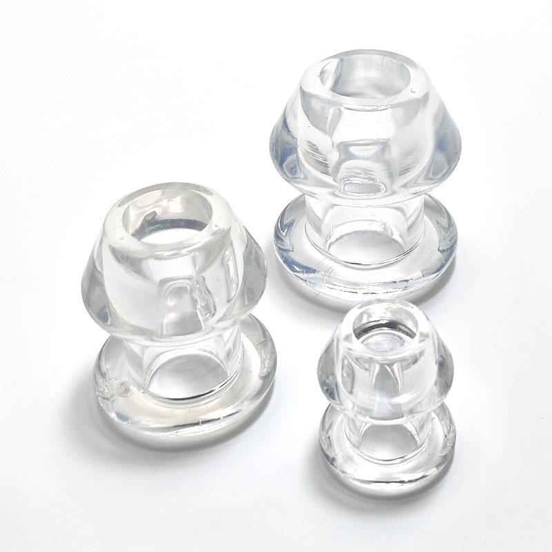 Hohler Buttplug mit Einsatz Analplug/Tunnel/Spielzeug Riesiges Analspekulum Anusdilatator SM Klistier Sexspielzeug