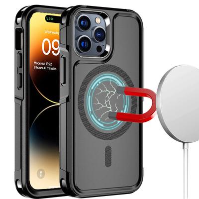 For MagSafe Phone Case For iPhone 13 12 Pro Mini Max 11 15 14 Plus Shockproof Heavy Duty Rugged Magnetic Hybrid Matte Cover