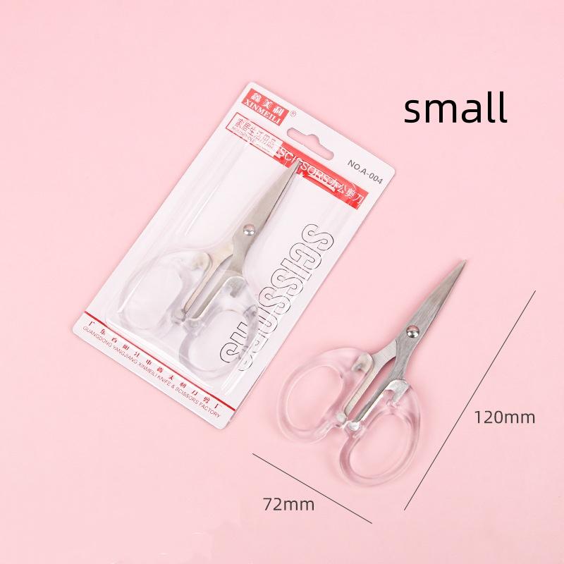 

Bview Art Student Craft Scissors: Compact Design, Transparent Handheld Paper Cutter for Journaling, DIY, Precise Cutting