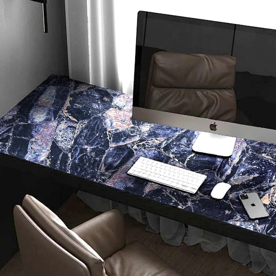 Blue Self-adhesive Wallpaper for Home Decoration Dining Room Living Room Bedroom Background Wall Personalized PVC Sticker