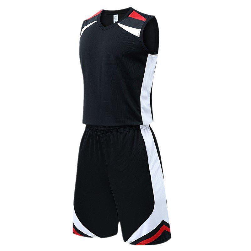 Unisex Basketball-Uniform-Set: Schnelltrocknend, Lässig, Sommer-Sportbekleidung, Dünnes Zweiteiliges Outfit für Erwachsene
