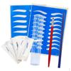 Eyebrow Permanent Makeup Manual 5pcs 14 Pins Needle + 2Pcs Practice Stencil Pencil For Learner Use