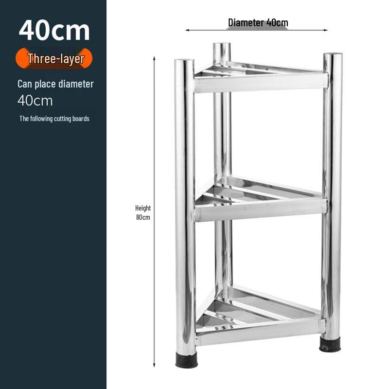 HPMILY 304 Stainless Steel Double-Layer Chopping Board Holder