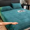1PC Elastic Mattress Cover Warm Plush Fitted Sheet Velvet Bed Cover Winter Soft Family Double Bed Bedding 90/120/150/180/200cm