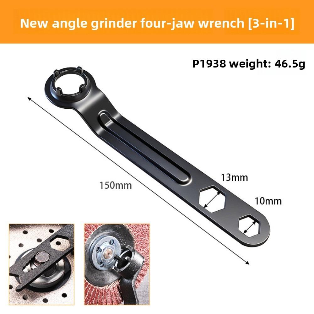 Dual-purpose Wrench Angle Grinder Four Claw Thickened Disassembly Wrench Adjustment Tools for Grinding Wheel Machine Accessories