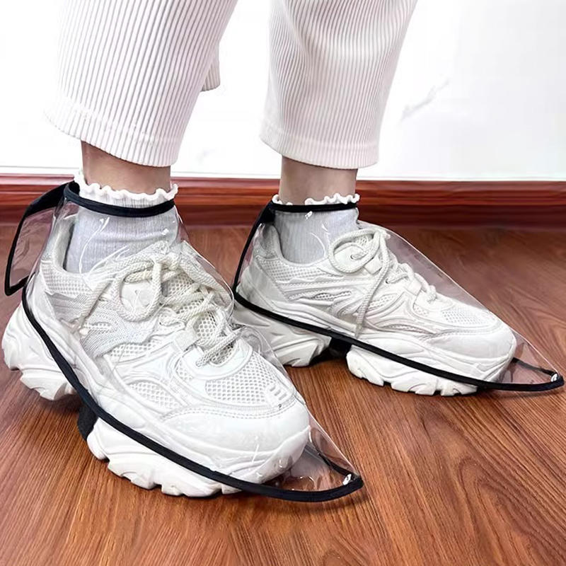 Couvre-chaussures transparents pour salon de coiffure, anti-poussière, imperméables, antidérapants, faciles à mettre et à enlever, protège-chaussures pour coiffeurs
